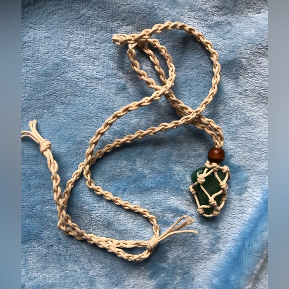 New green strawberry Quartz hand made necklace exchangeable stones! - Picture 8 of 17